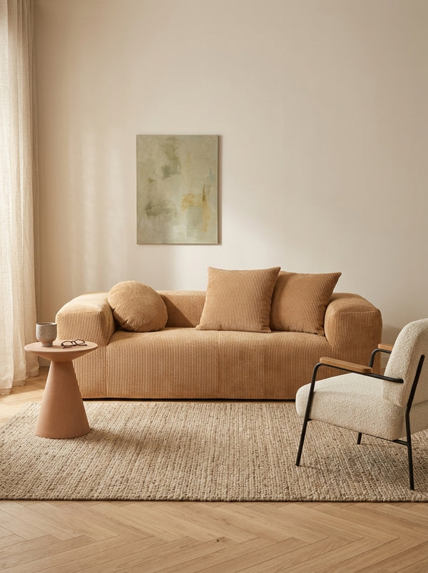 3-Seater Corduroy Sofa Xurboldcoopl/Z/Cre - Sand
