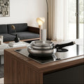 Fauchon - Set van 3 pannen met afneembare handgreep rvs 18/8 inductie - 20/24/28 cm - Zilver