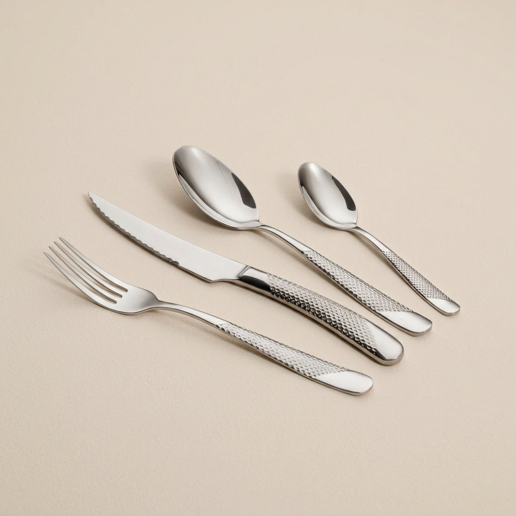 Art Culinaire - Zestaw sztućców w pudełku - Mistral 24 elementy - Stal nierdzewna 18/10 - Srebrny