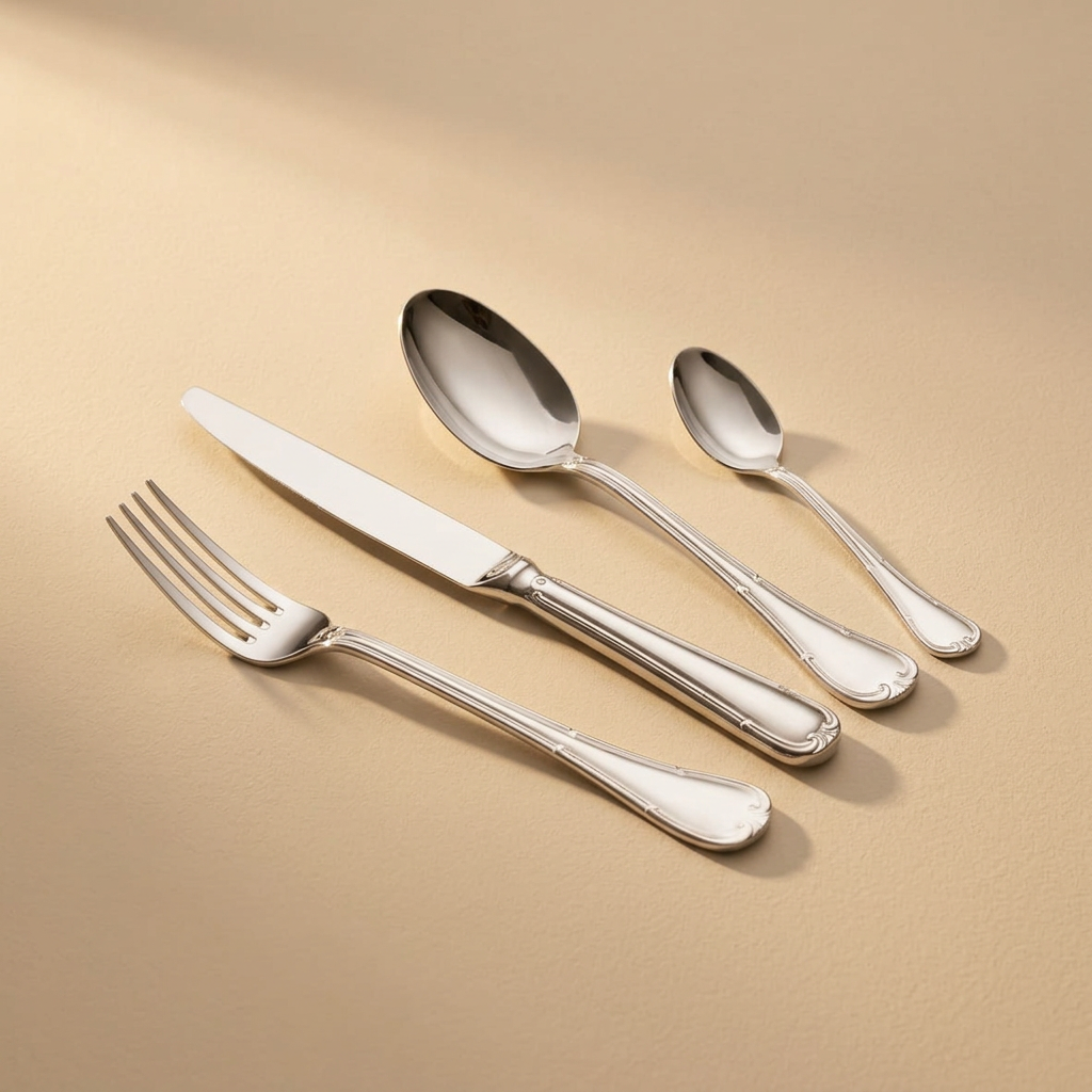 Art Culinaire - Zestaw sztućców w pudełku - Héritage 24 elementy - Stal nierdzewna 18/10 - Srebrny