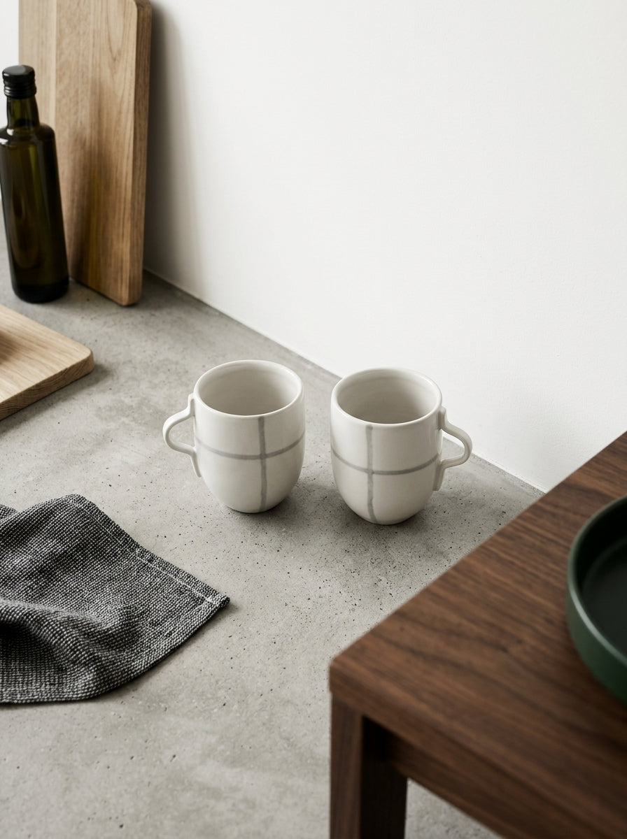 Zuma - Zestaw 2 kubków - Porcelana - Salt