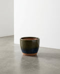 Glazed Shades - Vaso Da Fiori - L - Terracotta - Blu Grigio