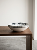 Midnight Flowers - 2er-Set Flache Schalen - L - Bone-China-Porzellan - Mirtillo Tea