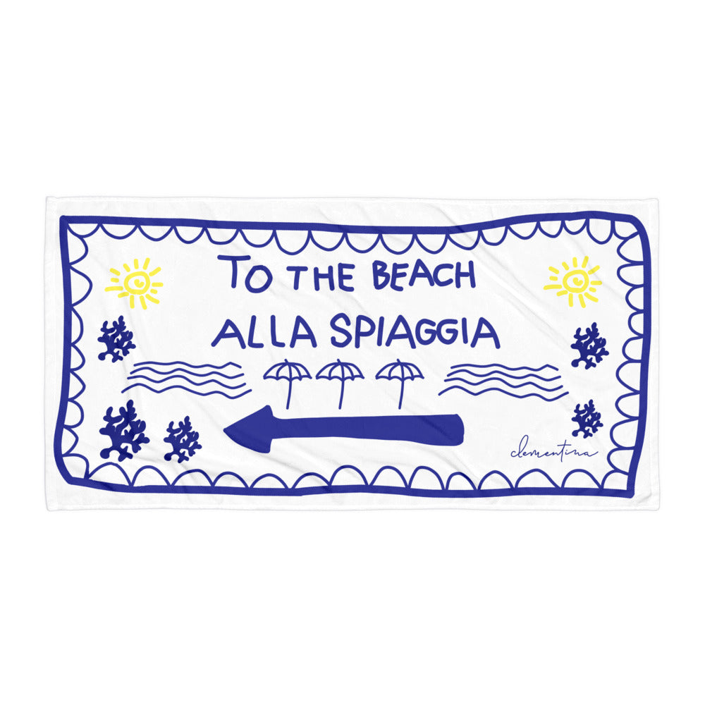 Alla Spiaggia Beach Towel