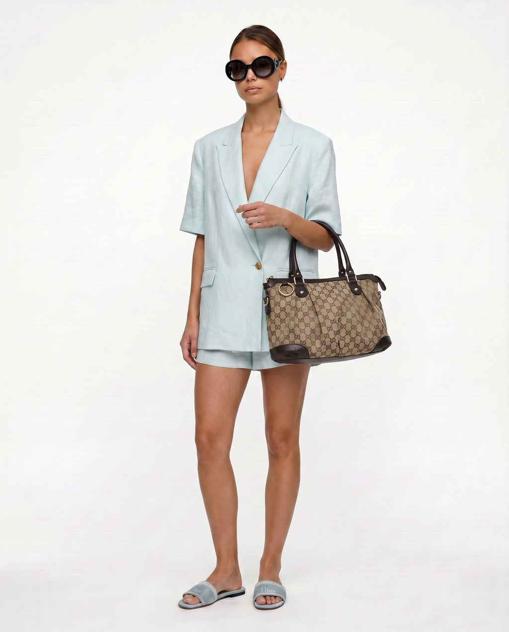 Gucci Sukey Tote Toile Gg Canvas Jacquard