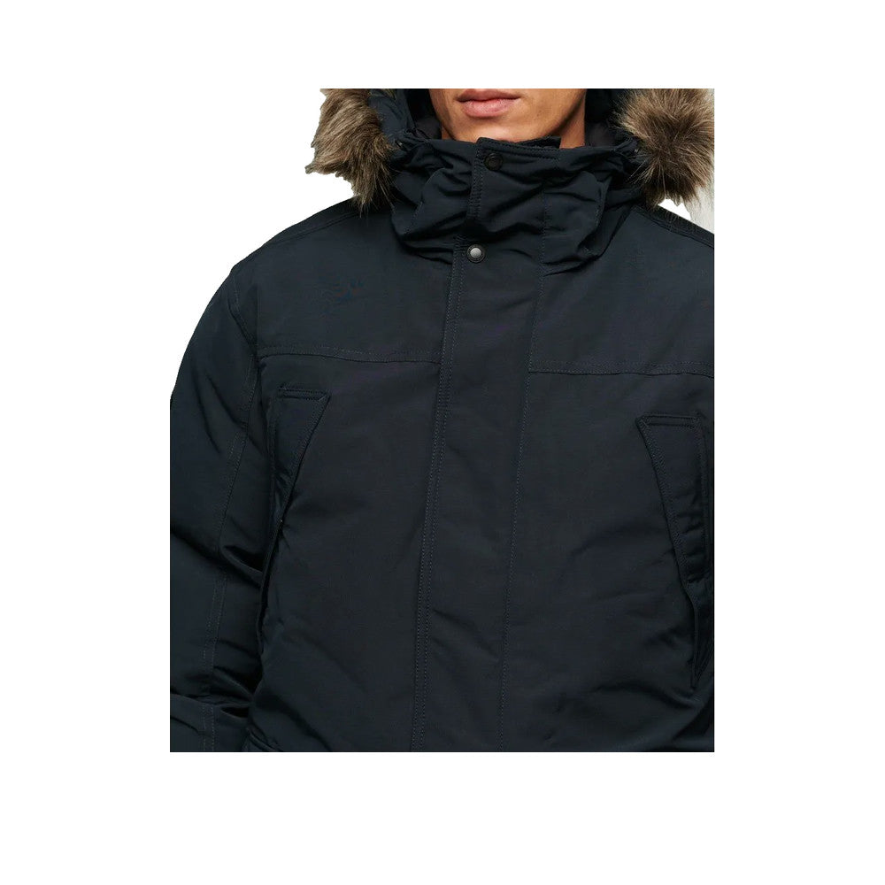Superdry Everest Faux Fur - Parka Uomo Blu Marino