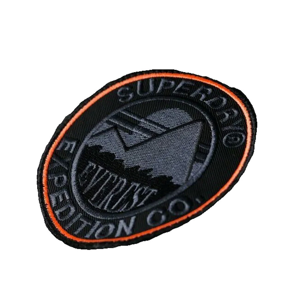 Superdry Everest Longline Baffled - Męska kurtka pikowana Czarna