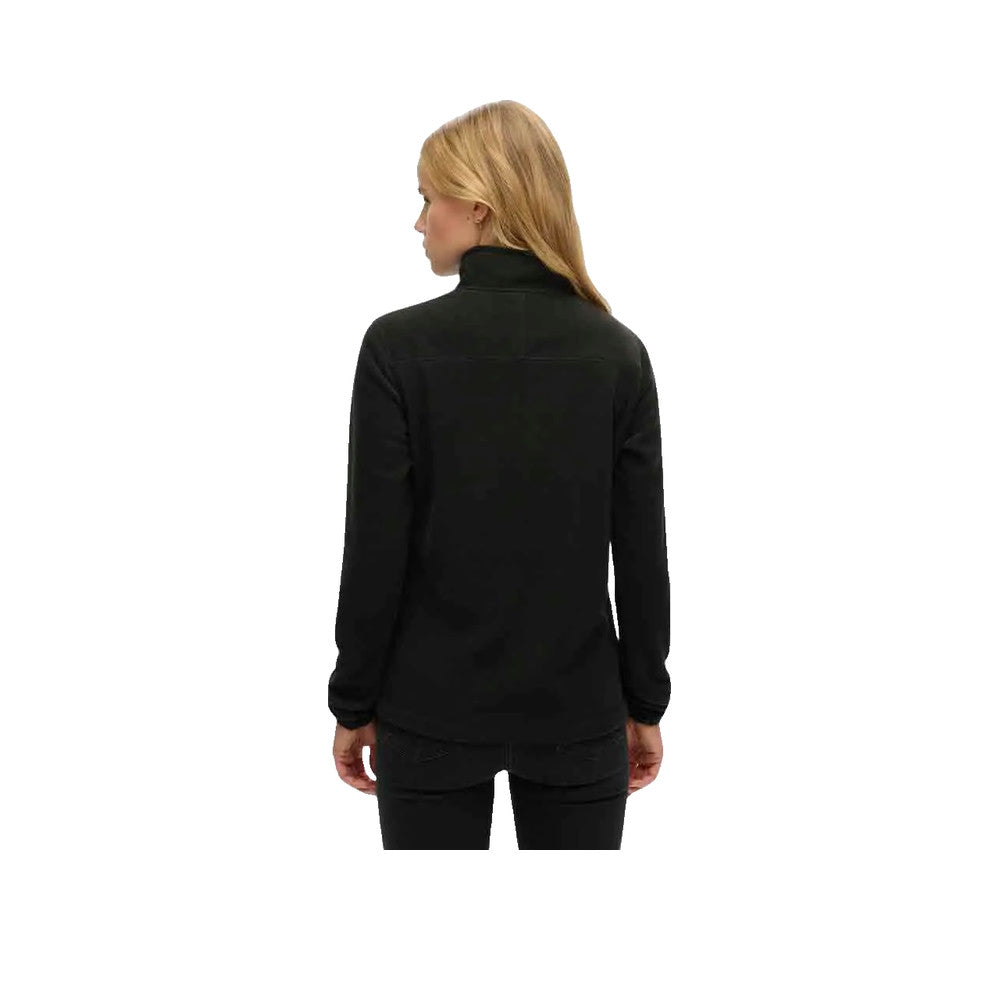 Superdry Half Zip Fleece – Sweatshirt Dam Svart
