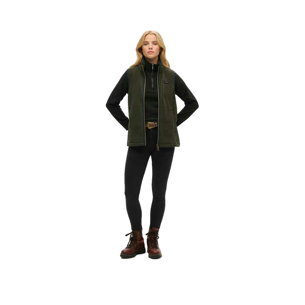 Superdry Half Zip Fleece – Sweatshirt Dam Svart