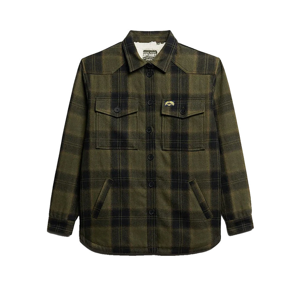 Superdry Borg Check - Skjortjacka Dam Brun