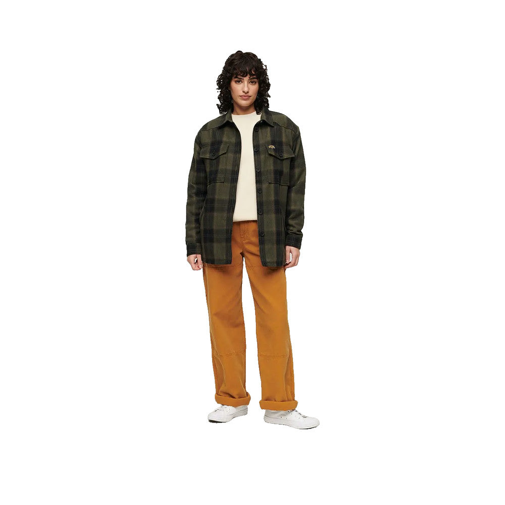 Superdry Borg Check - Skjortjacka Dam Brun