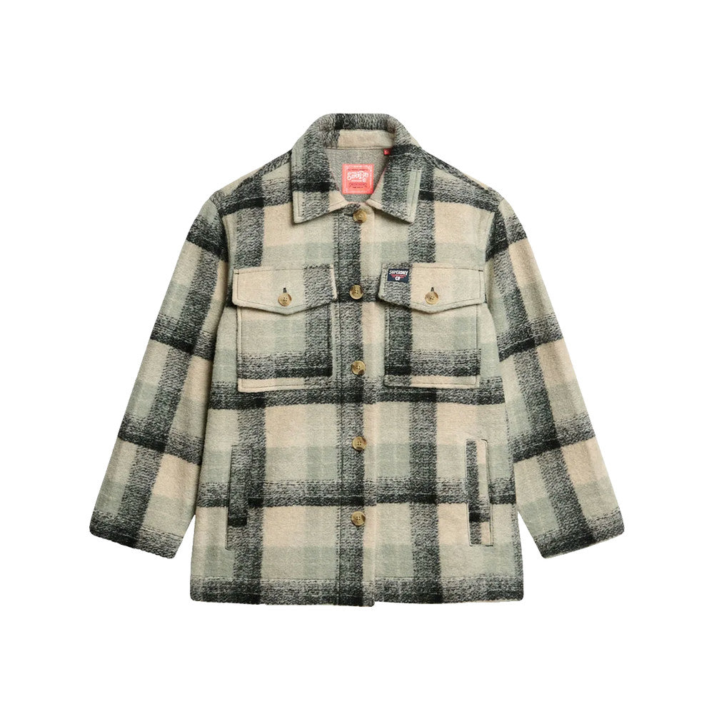 Superdry Heavyweight Unlined Overshirt - Women's Overshirt Grey
