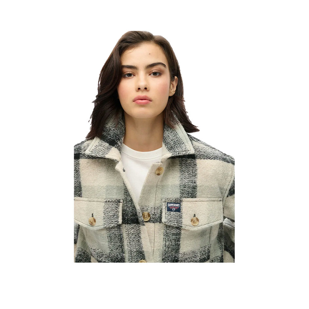 Superdry Heavyweight Unlined Overshirt - Women's Overshirt Grey