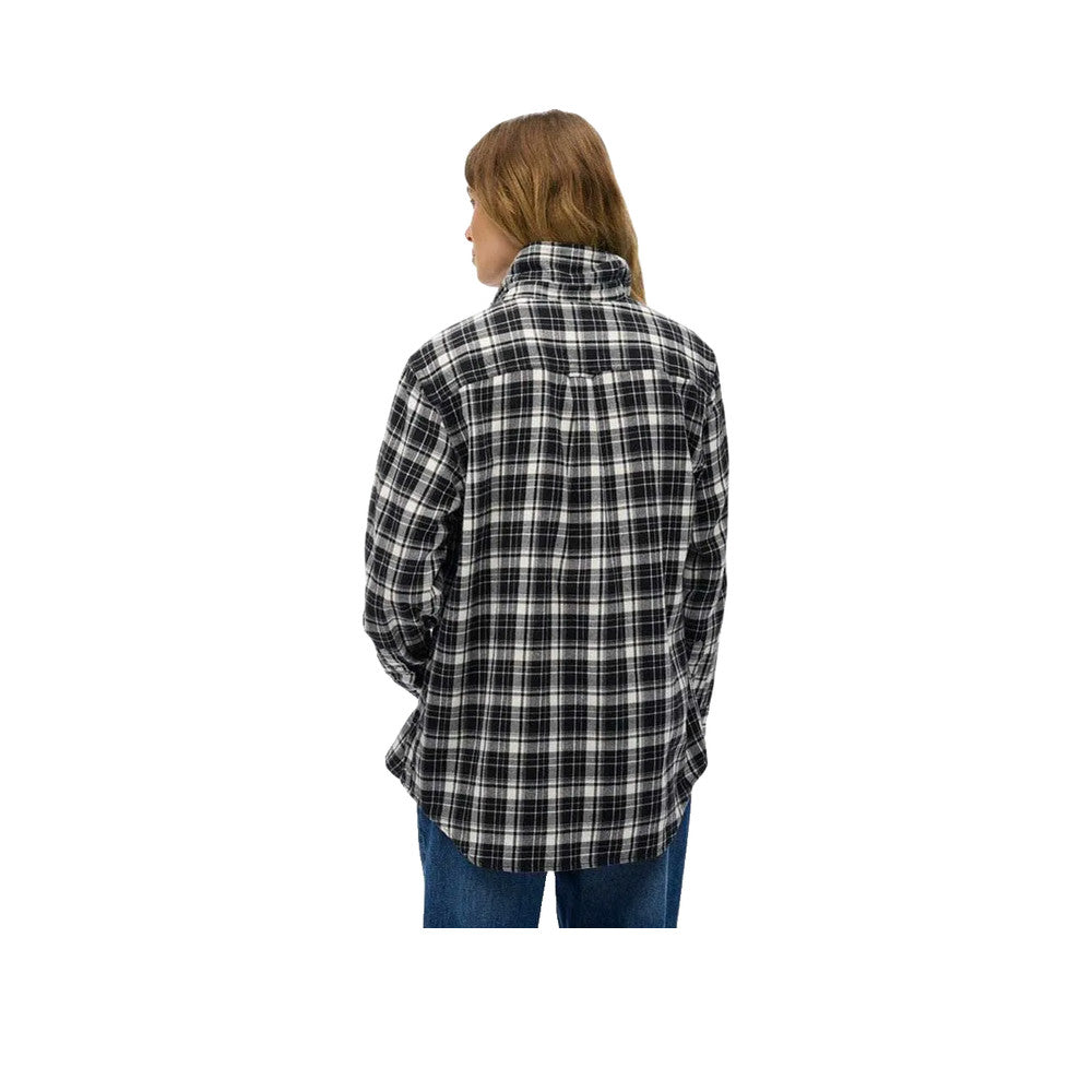 Superdry Boyfriend Flannel - Skjorta Dam Svart