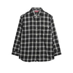 Superdry Boyfriend Flannel - Skjorta Dam Svart