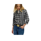 Superdry Boyfriend Flannel - Skjorta Dam Svart