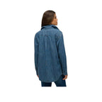 Superdry Oversized Denim Shirt - Women's Shirt Blue