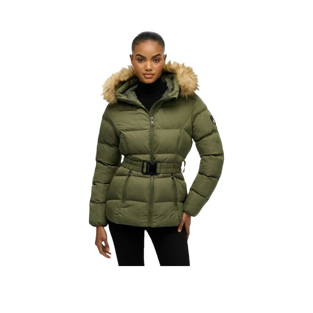 Superdry Fuji Belted - Chaqueta Mujer Verde