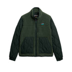 Superdry Hybrid Fleece - Giacca in Pile Donna Verde