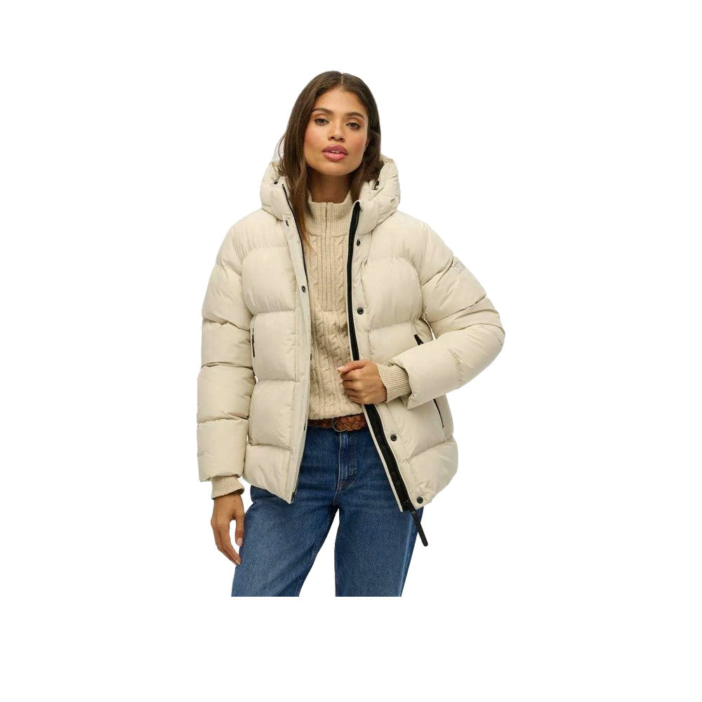 Superdry 5 Baffle Sports – Kurtka pikowana damska beżowa