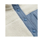 Superdry Colour Block - Giacca in Pile Donna Bianco Sporco