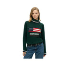 Superdry Americana - Striktrøje til damer Grøn