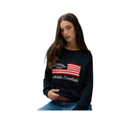 Superdry Slouchy Cable Flag – Damen-Pullover Marineblau