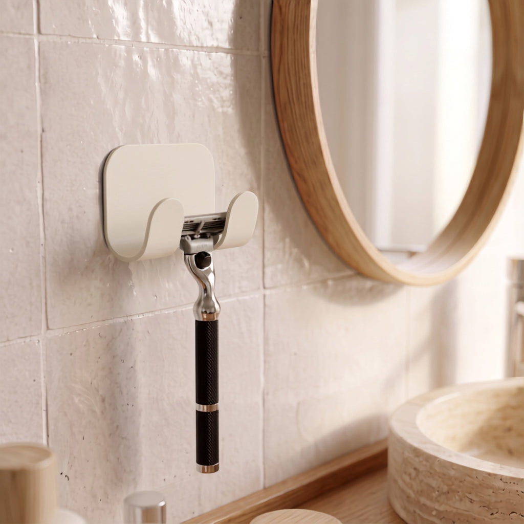 Le Fiable - Wall Razor Holder - Cream Fine Texture