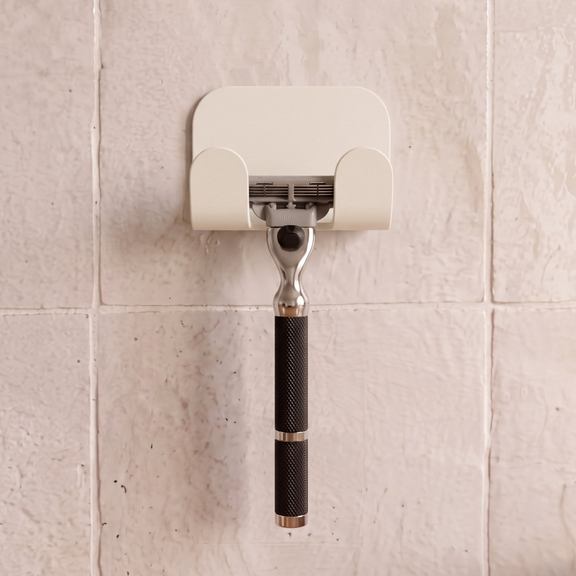 Le Fiable - Wall Razor Holder - Cream Fine Texture