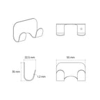 Le Fiable - Wall Razor Holder - Cream Fine Texture