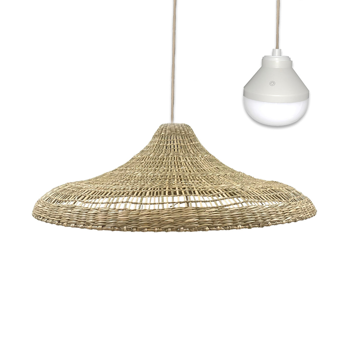 Freya Large - Lámpara colgante inalámbrica - Marine Grass - Beige
