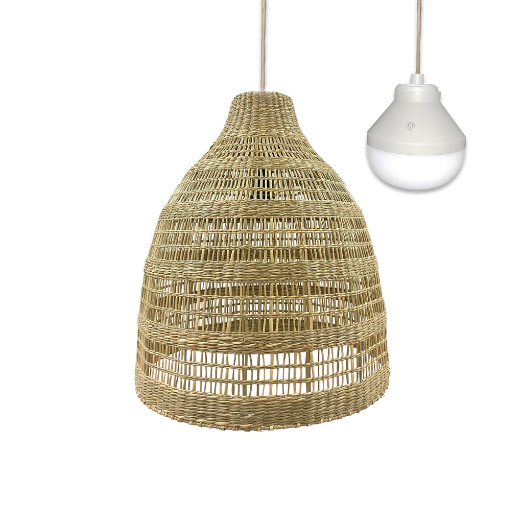 Freya Long - Wireless Pendant Light - Marine Grass - Beige