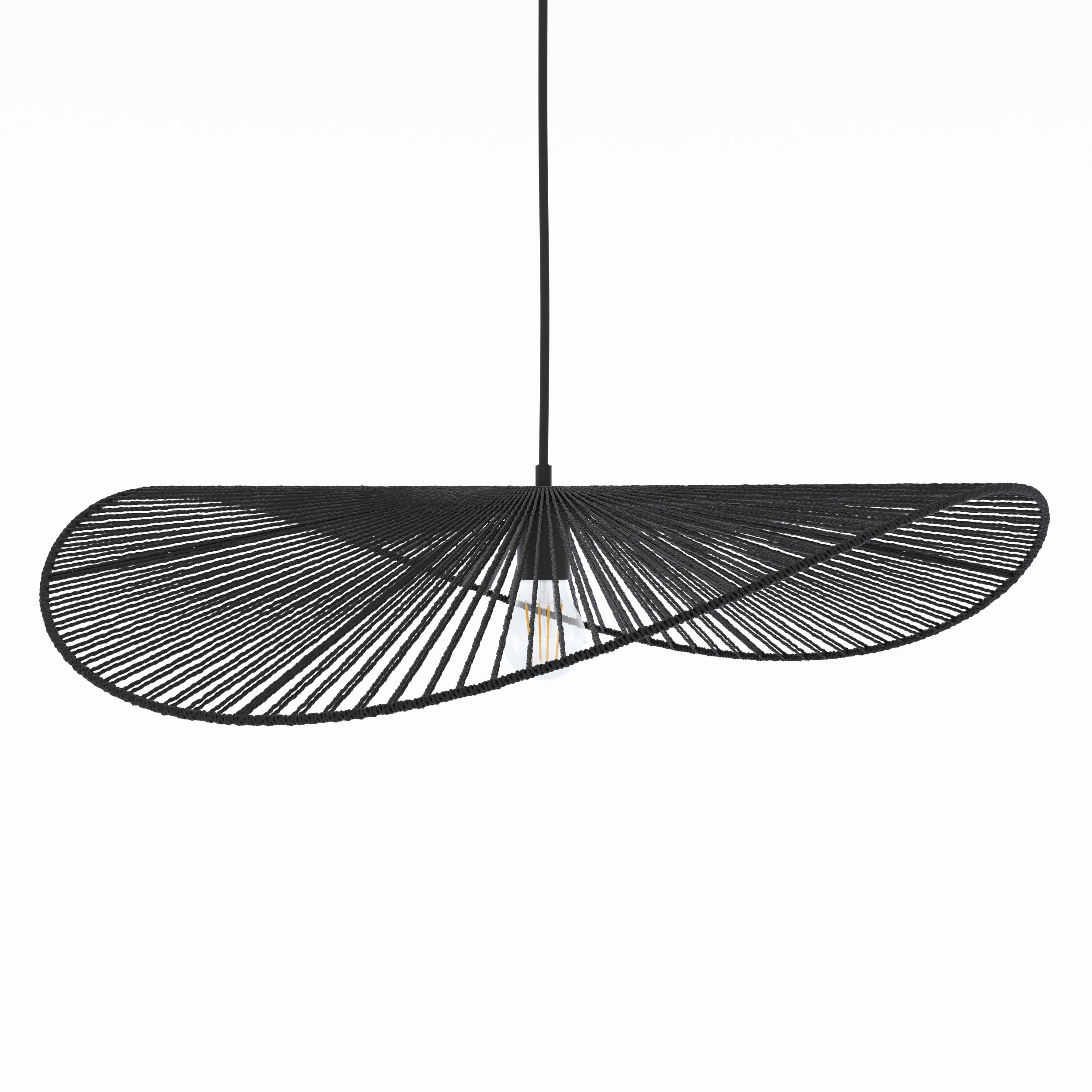 Mada - Suspension Noire En Papier De Corde