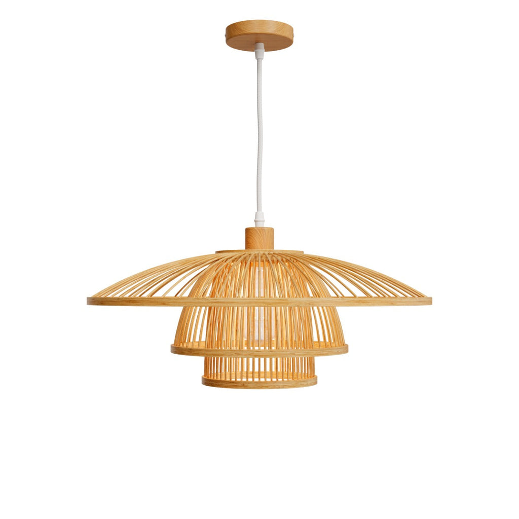 Mirabel - Suspension En Bambou Naturel Et Métal