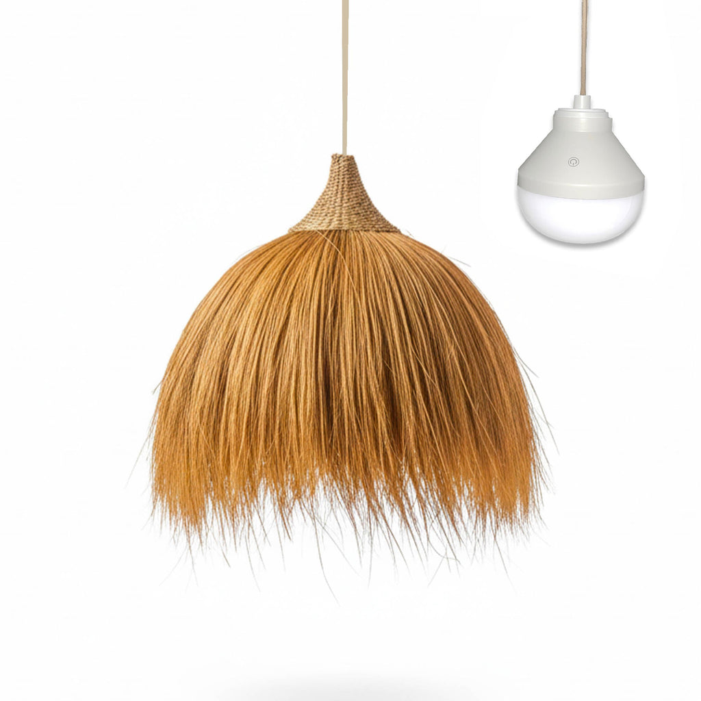 Masai - Wireless Pendant Light - Rayung Grass - Beige