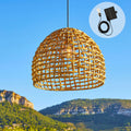 Amadeo - Lámpara colgante solar - Jacinto de agua - Beige