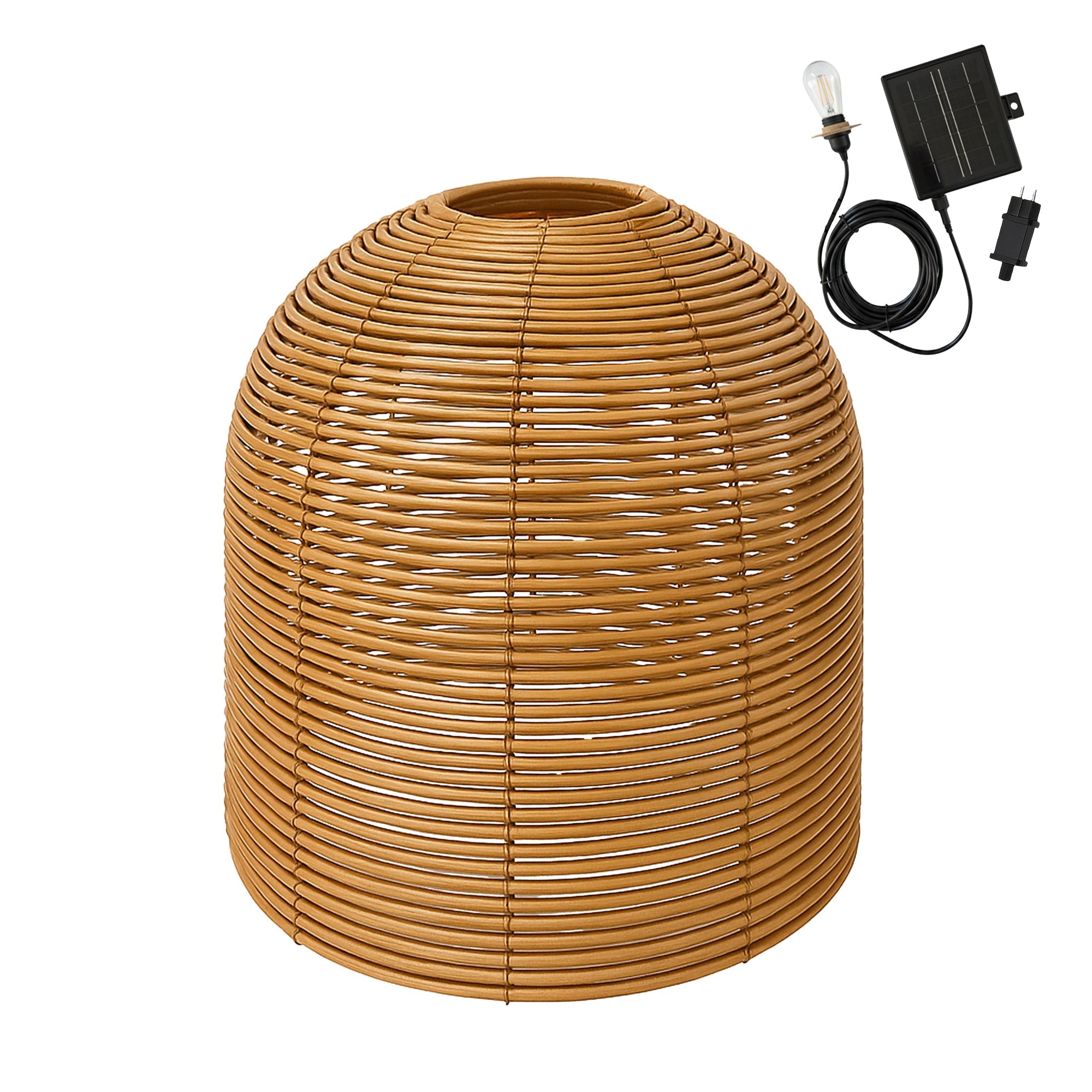 Hang Boheme - Solar Pendant Lamp - Polyrattan - Beige