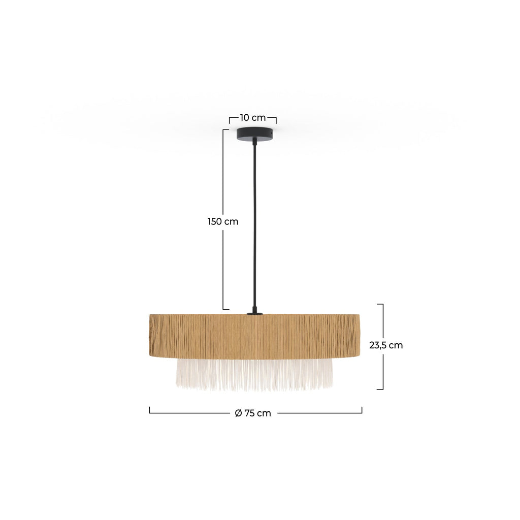 Solara - Suspension Ronde En Raphia