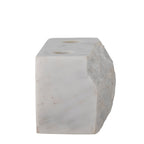Magie - Lot de 4 Bougeoirs - Blanc - Marbre