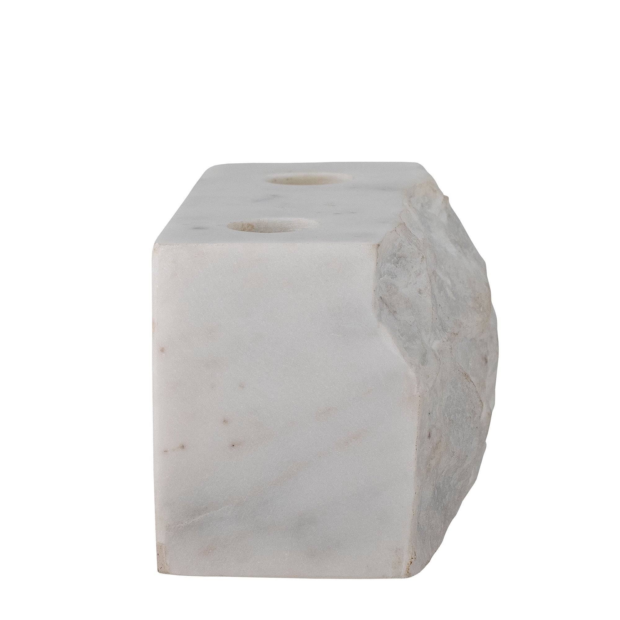 Magie - Lot de 4 Bougeoirs - Blanc - Marbre