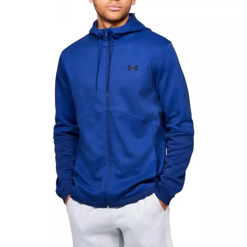 Bluza z kapturem Double Knit Full Zip – granatowa – męska