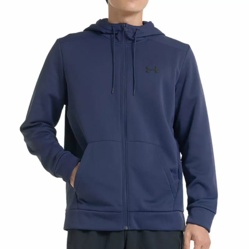 Hoodie Fleece Fz - Blauw - Heren