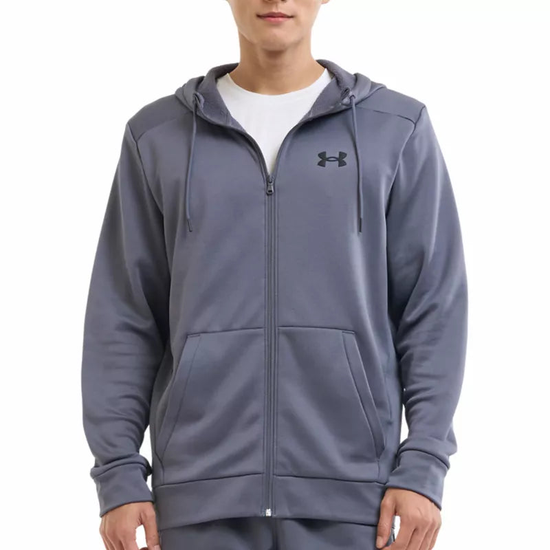 Bluza z kapturem Fleece Fz Hoodie - Szary - Mężczyzna