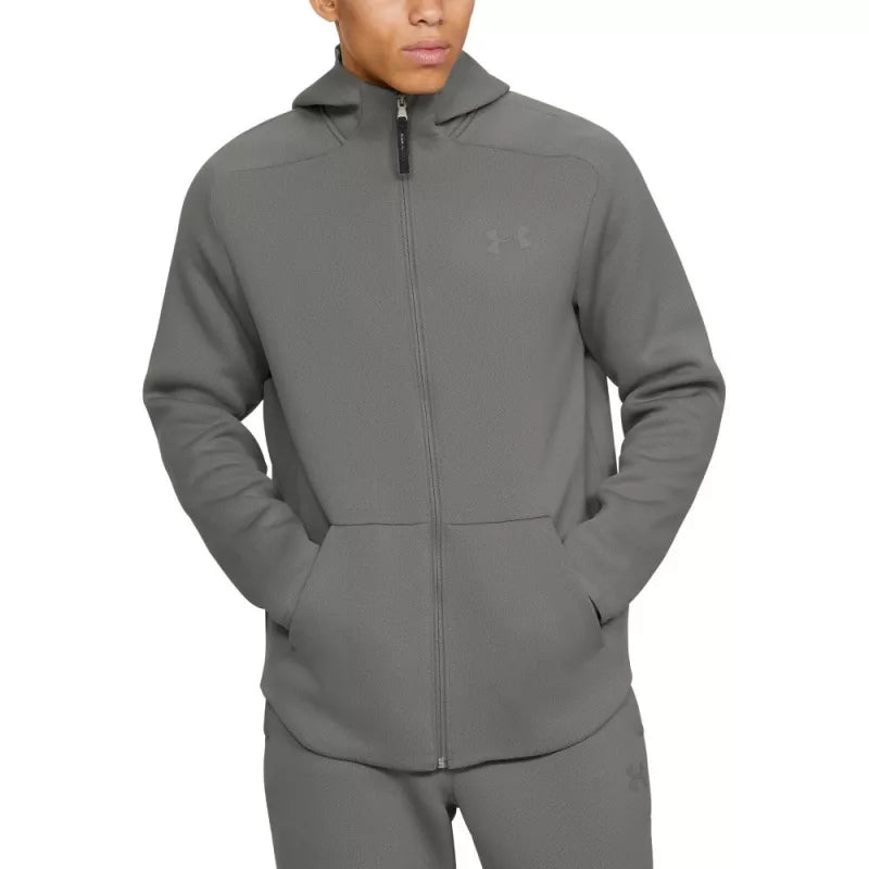 Rozpinana Bluza Z Kapturem Move Full Zip - Zielony - Męska
