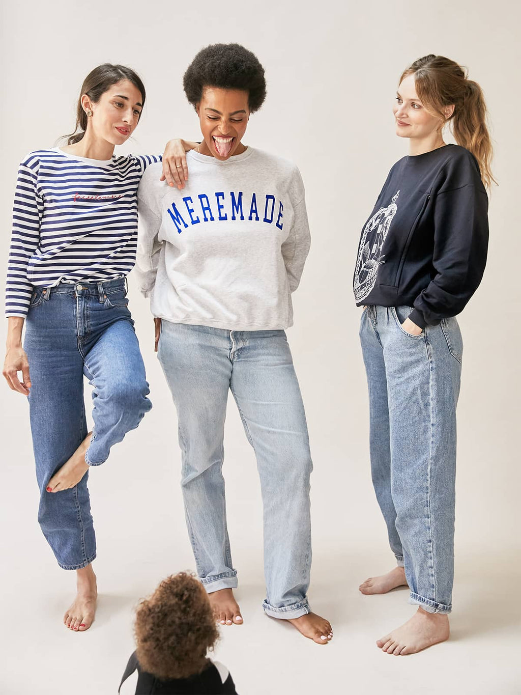 Sweat mère-made gris - Femme