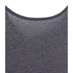 Camiseta Cuello Escotado En La Espalda En Lino Irisado - Mujer