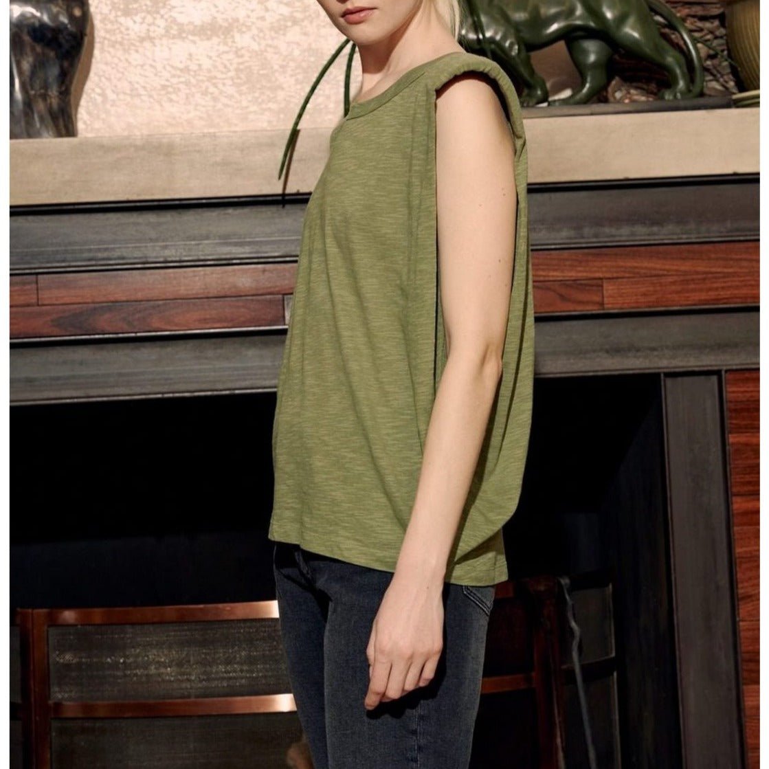 Camiseta Toby - Caqui - Mujer