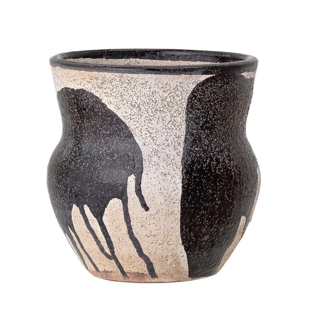 Nala - Lot de 6 Cache-Pots - Noir - Terre Cuite