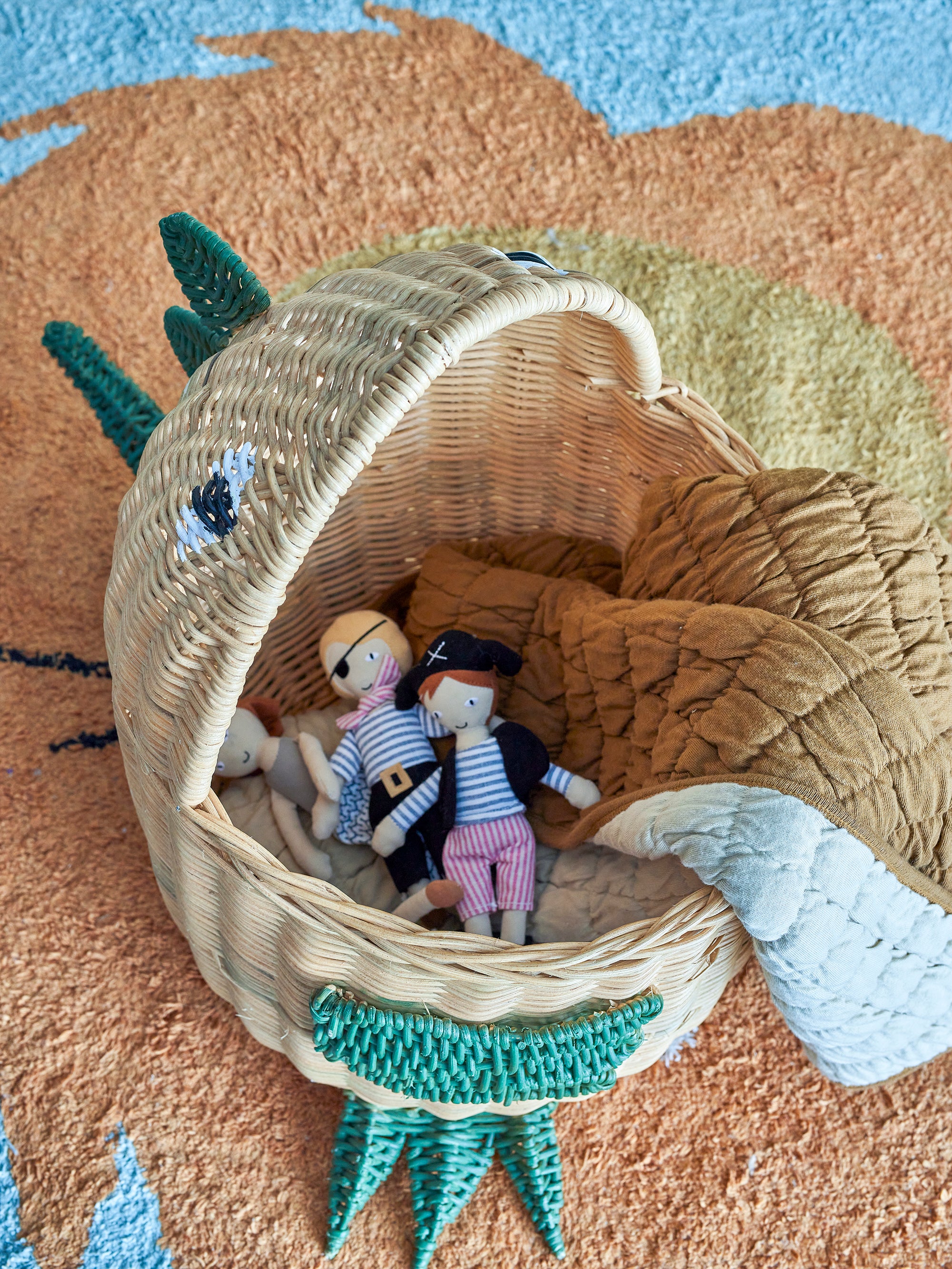 Eddi - Cesta - Natural - Ratán
