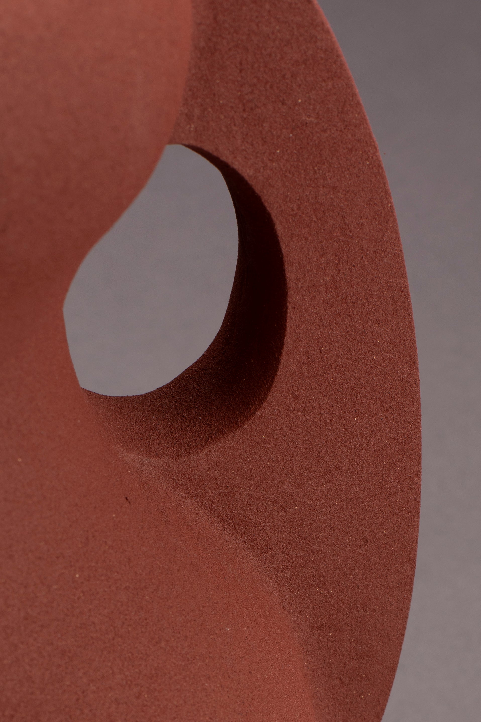 Thiago M - Jarrón - Aluminio - Rojo terracota